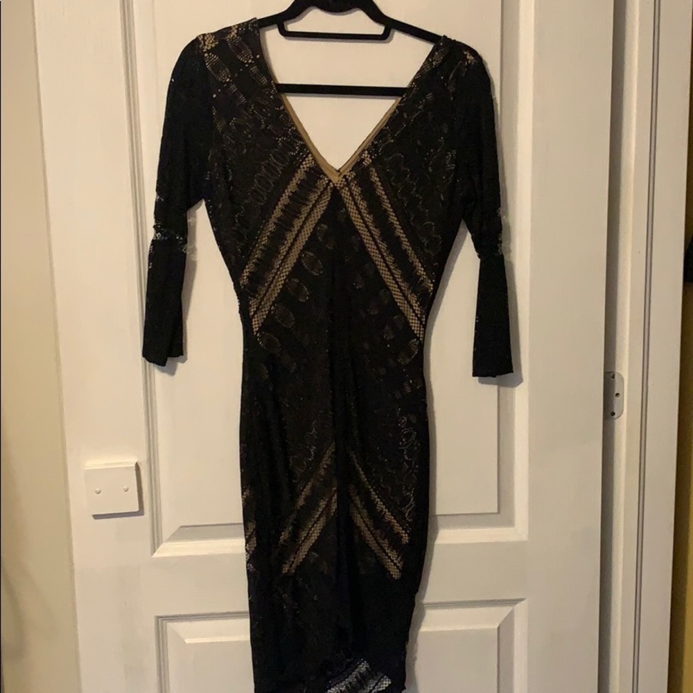 Never work black lace dress